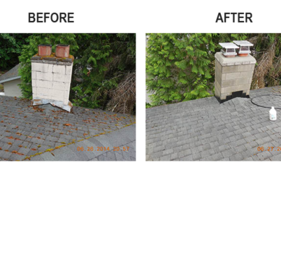 Chimney Before and After