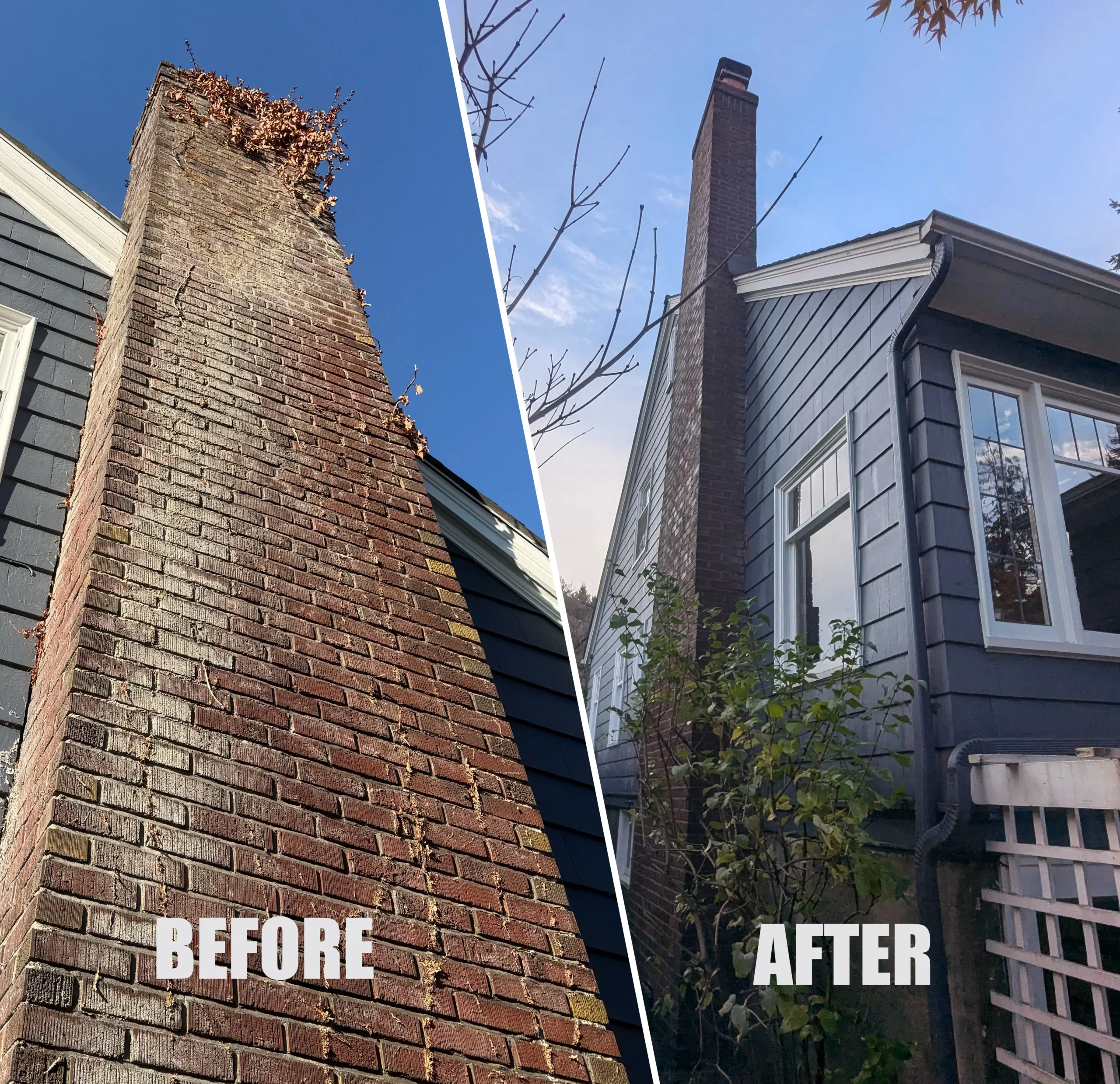 Heller Before And After Chimney Repair