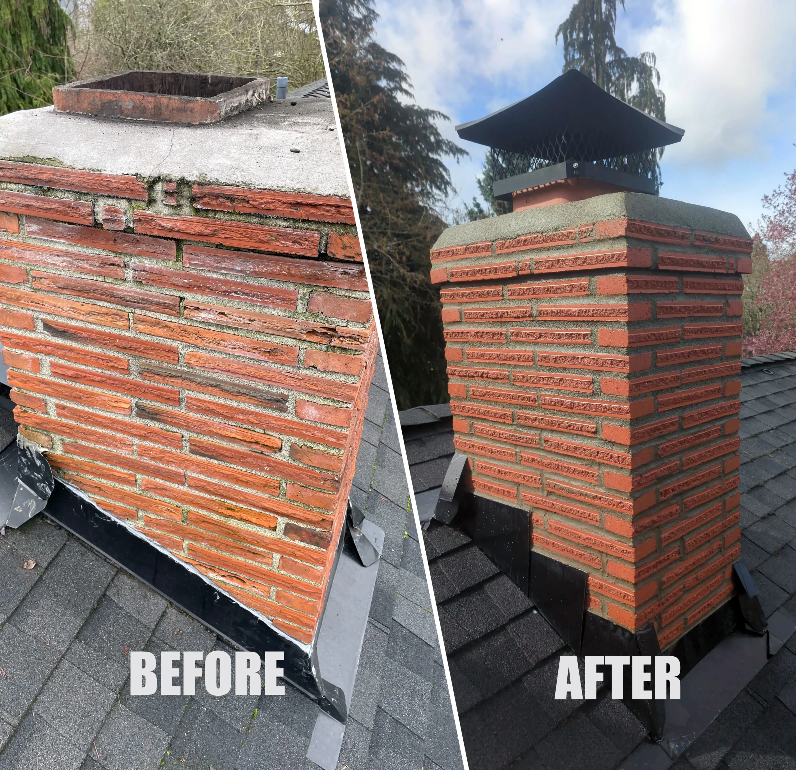Shryak Before And After Chimney Repair